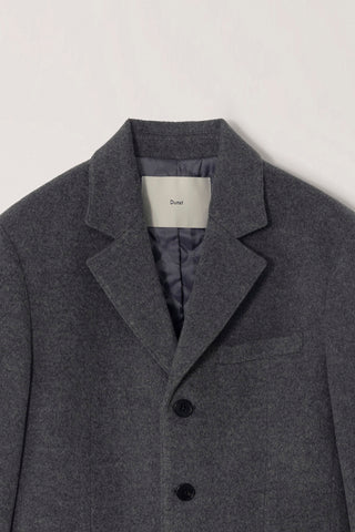 UNISEX 3 BUTTON WOOL BLAZER GREY