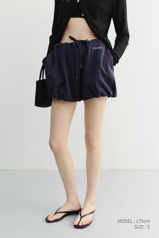 MINI VOLUMED SKIRT NAVY