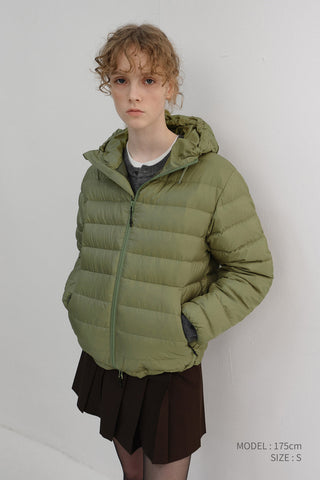 UNISEX LIGHT GOOSE DOWN JACKET OLIVE
