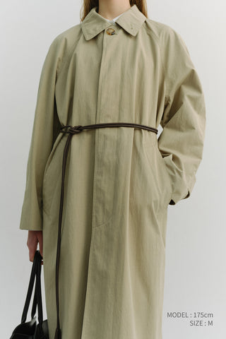 UNISEX REFINED MAC COAT KHAKI
