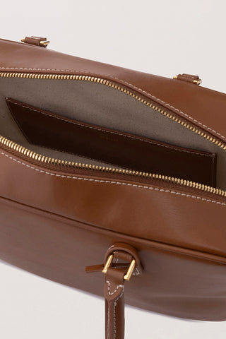 CLASSIC 28 LEATHER BAG TAN
