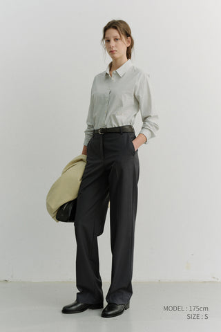 2-WAY ESSENTIAL CHECKED SHIRT SOFT BLUE CHECK