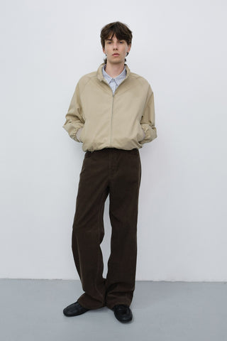90S WIDE CORDUROY JEANS BROWN