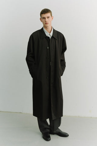UNISEX REFINED MAC COAT BLACK
