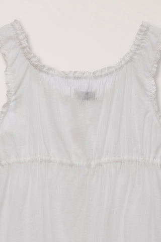 SHIRRING SLEEVELESS BLOUSE IVORY