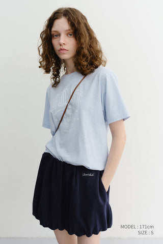 MINI VOLUMED SKIRT NAVY