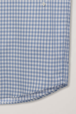 UNISEX OVERSIZED BD CHECKED SHIRT SOFT BLUE CHECK