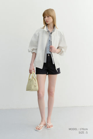MINI DENIM SHORTS INDIGO BLUE