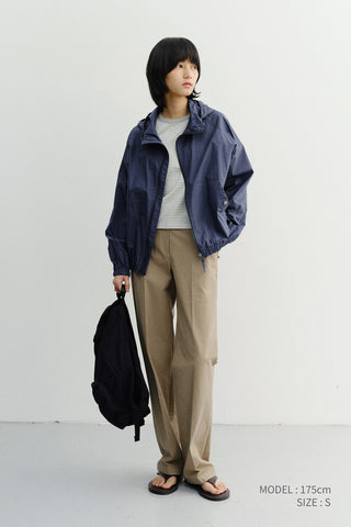 SUMMER STRAIGHT CHINO SLACKS DARK BEIGE