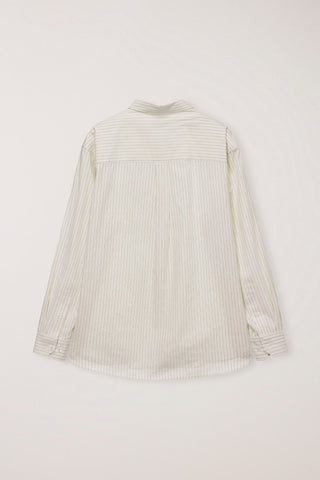 UNISEX INFORMAL SHIRT IVORY STRIPE