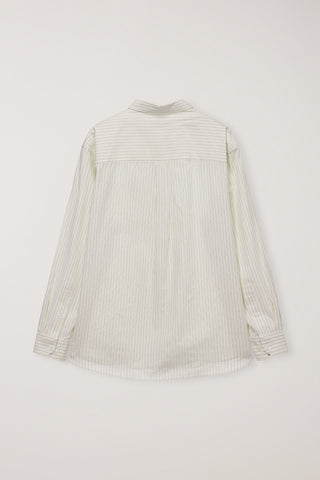 UNISEX INFORMAL SHIRT IVORY STRIPE