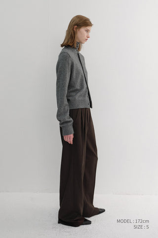 WINTER FLANNEL SLACKS DARK BROWN STRIPE