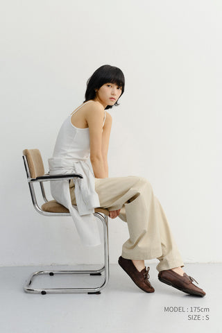 UNISEX CLASSIC STRIPED BD OVERSHIRT CREAM