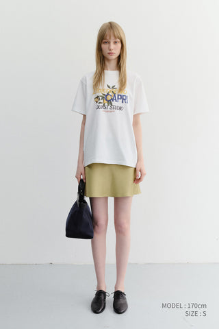 UNISEX LIMONCELLO T-SHIRT OFF WHITE