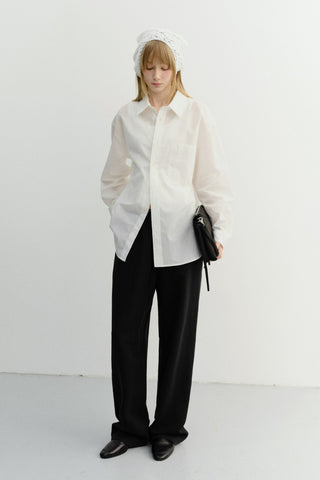 UNISEX SUMMER BREEZE STRIPED OVERSHIRT WHITE