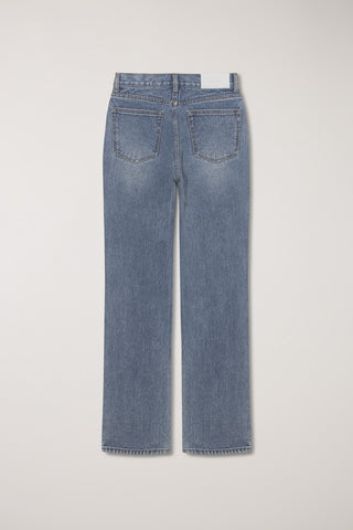 ESSENTIAL SEMI BOOT-CUT JEANS BRUSHED BLUE