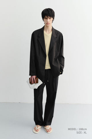 UNISEX V-NECK SWEATER BUTTER