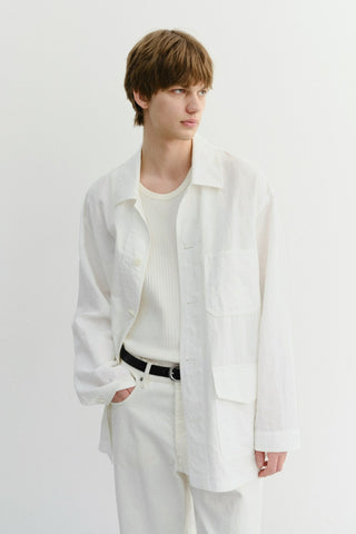 UNISEX CHORE JACKET WHITE