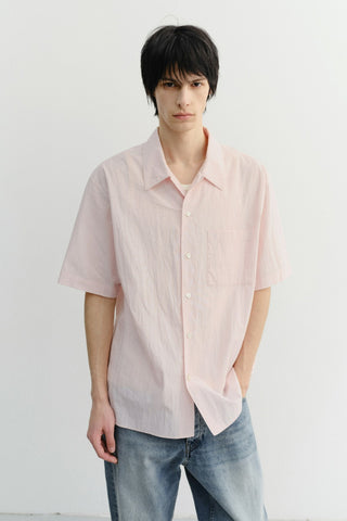 UNISEX OPEN COLLARED SHIRT SOFT PINK