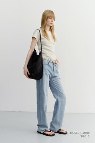 ESSENTIAL T-SHIRT OATMEAL MELANGE