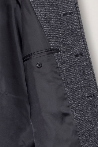 UNISEX RELAXED BALMACAAN COAT CHARCOAL GREY