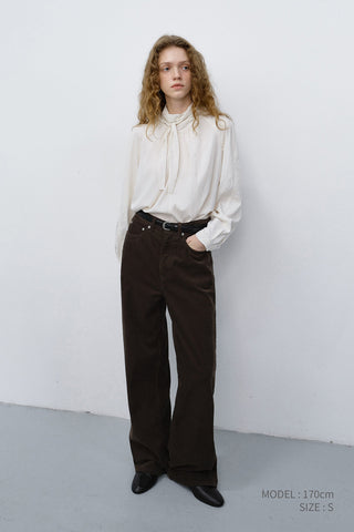 TIE BLOUSE CREAM