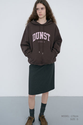 UNISEX ARCH LOGO HOODIE BROWN
