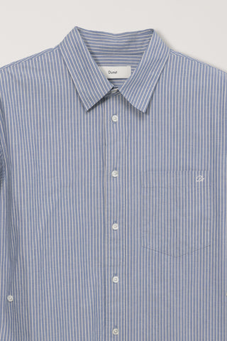 UNISEX 2-WAY OVERSIZED STRIPED SHIRT BLUE STRIPE