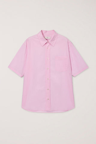 UNISEX OVERSIZED HALF SLEEVE SHIRT SOFT PINK