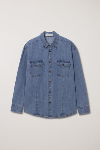 UNISEX CLASSIC DENIM SHIRT CLASSIC BLUE