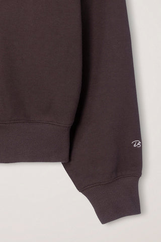 UNISEX SLOGAN SWEATSHIRT BROWN