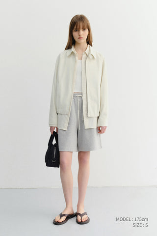 UNISEX PIGMENT RELAXED BEACH SHORTS MELANGE GREY