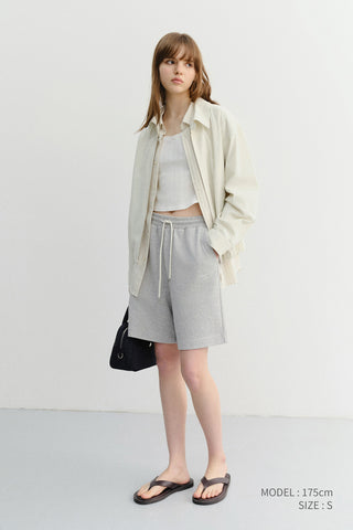 UNISEX PIGMENT RELAXED BEACH SHORTS MELANGE GREY