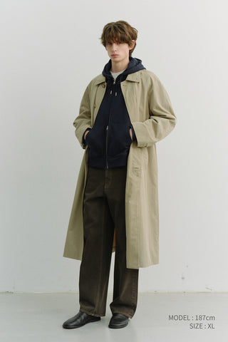 UNISEX REFINED MAC COAT KHAKI
