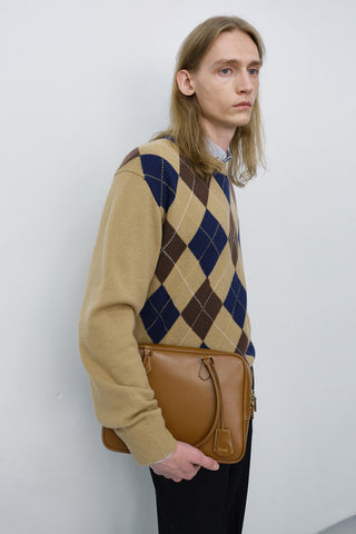 CLASSIC 28 LEATHER BAG TAN