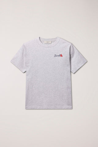 UNISEX MARINE LOGO T-SHIRT LIGHT MELANGE GREY