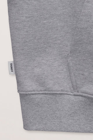 UNISEX CROPPED ZIP-UP HOODIE MELANGE GREY