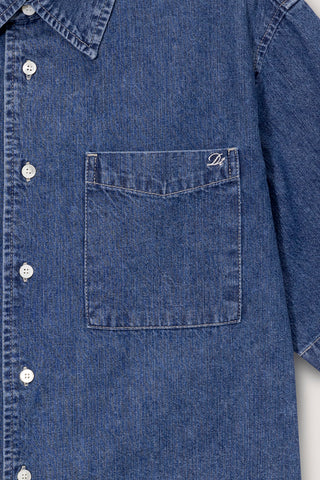UNISEX LINEN DENIM SHIRT CLASSIC BLUE