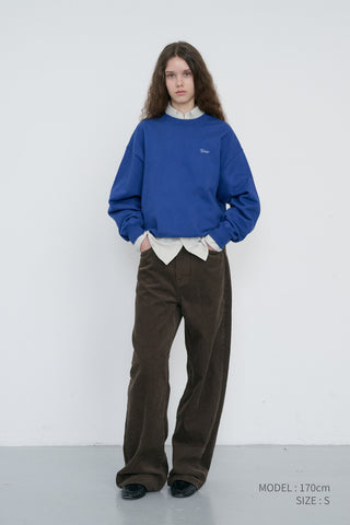 UNISEX GARMENT DYED SWEATSHIRT BLUE