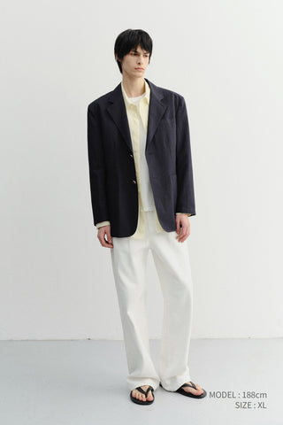 UNISEX SUMMER BREEZE STRIPED OVERSHIRT BUTTER