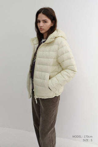 UNISEX LIGHT GOOSE DOWN JACKET SEA SALT