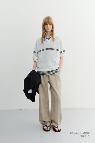 SUMMER STRING PANTS BEIGE