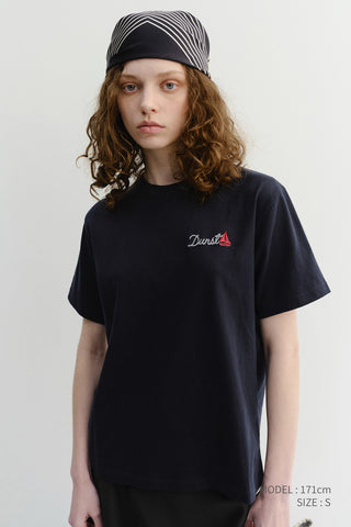 UNISEX MARINE LOGO T-SHIRT FRENCH NAVY