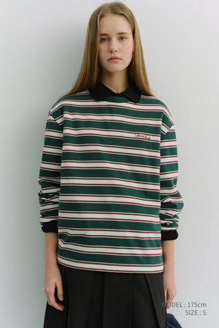 UNISEX STRIPED T-SHIRT GREEN STRIPE