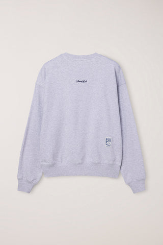 UNISEX PIXEL SWEATSHIRT MID MELANGE GREY