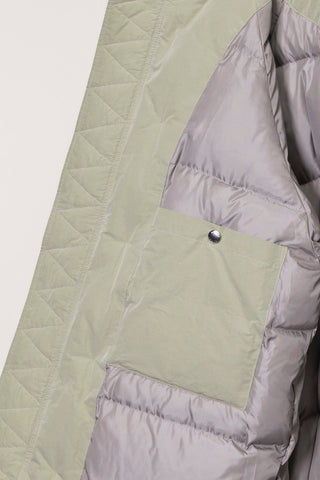 UNISEX GOOSE DOWN PARKA JACKET SOFT KHAKI