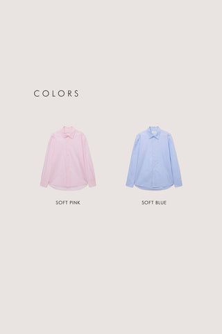 UNISEX SOFT POPLIN SHIRT SOFT PINK