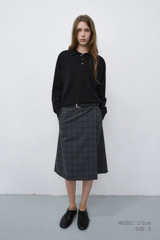 UNISEX COLLARED SWEATER BLACK