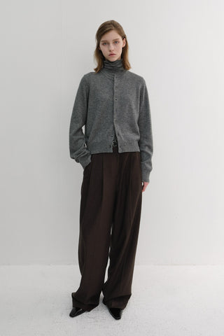 WINTER FLANNEL SLACKS DARK BROWN STRIPE