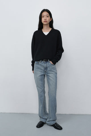 REFINED FLARED JEANS LIGHT BLUE
